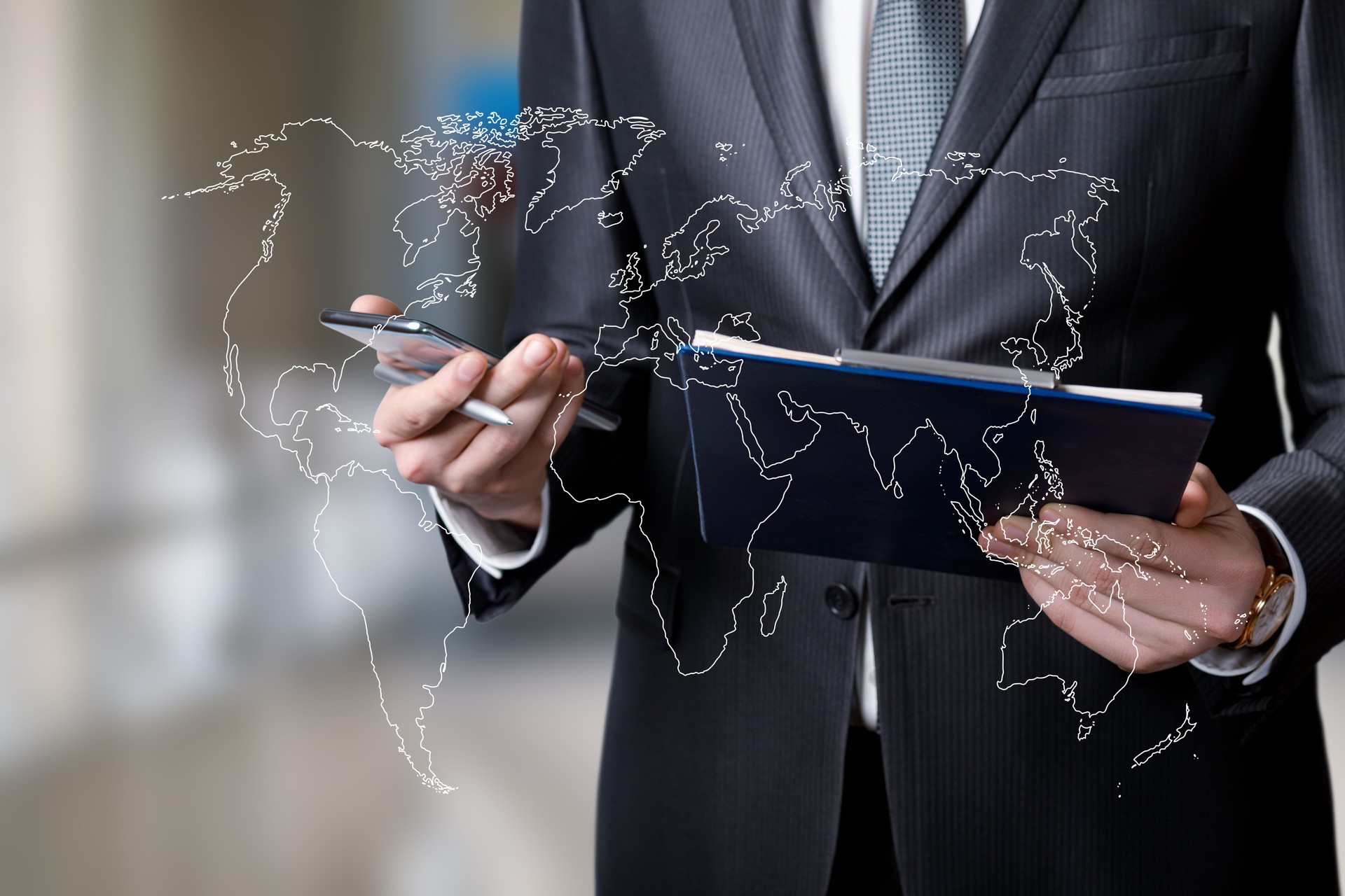 Global Business in network.